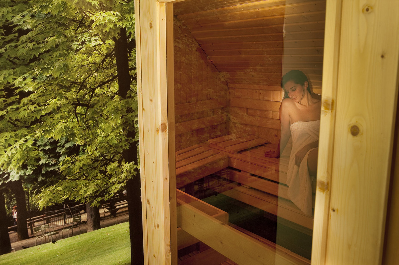 Vue du sauna de l'hôtel secret de paris